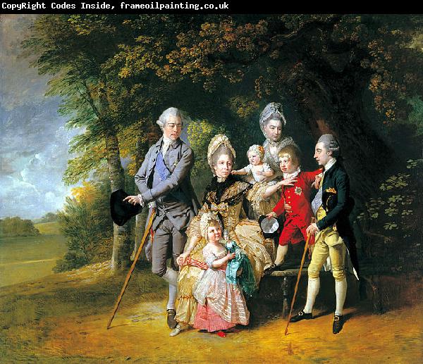 Johann Zoffany Queen Charlotte with her Children and Brothers